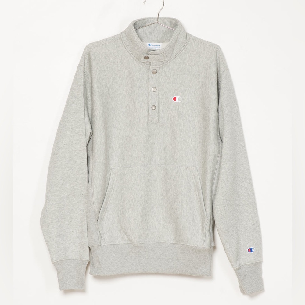 Champion Reverse Weave 1/4 Snap Pullover Crewneck Sweater Size Medium